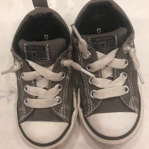 Grey Slip On Converse Shoes